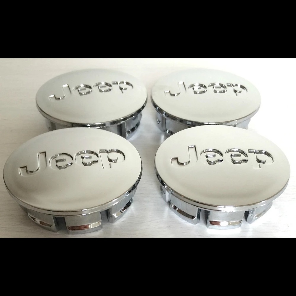 Jeep Center Caps Chrome/Silver 56mm Brand New (Set of 4)